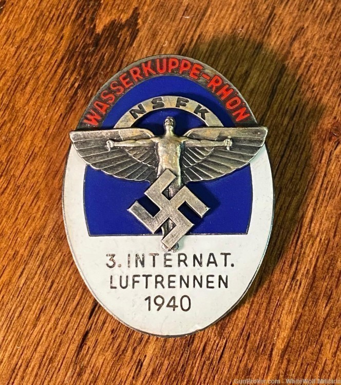 WW2 GERMAN LARGE 1940 AWARD NS-FLIEGERKORPS NSFK Mint Rare-img-0