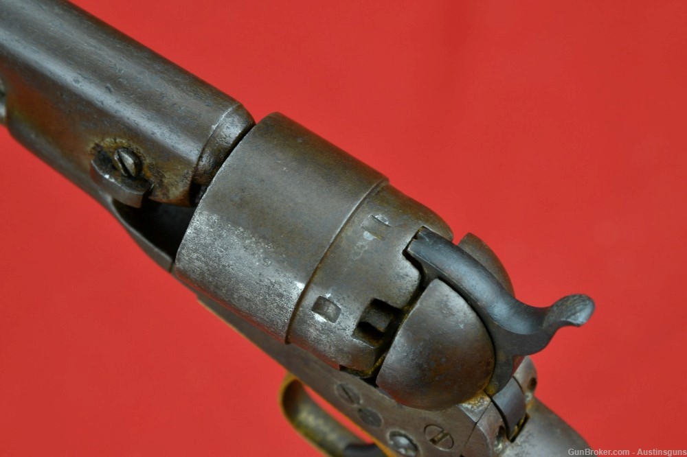EARLY 4-SCREW U.S. Issued Colt Model 1860 Percussion Pistol-img-15