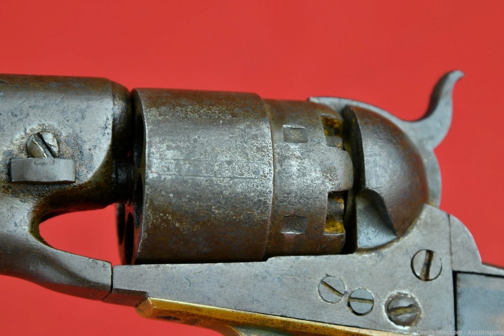 EARLY 4-SCREW U.S. Issued Colt Model 1860 Percussion Pistol-img-7
