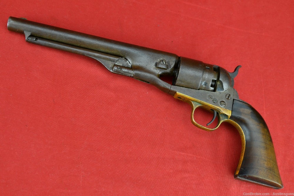 EARLY 4-SCREW U.S. Issued Colt Model 1860 Percussion Pistol-img-47