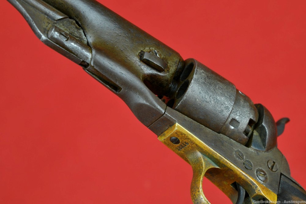 EARLY 4-SCREW U.S. Issued Colt Model 1860 Percussion Pistol-img-14