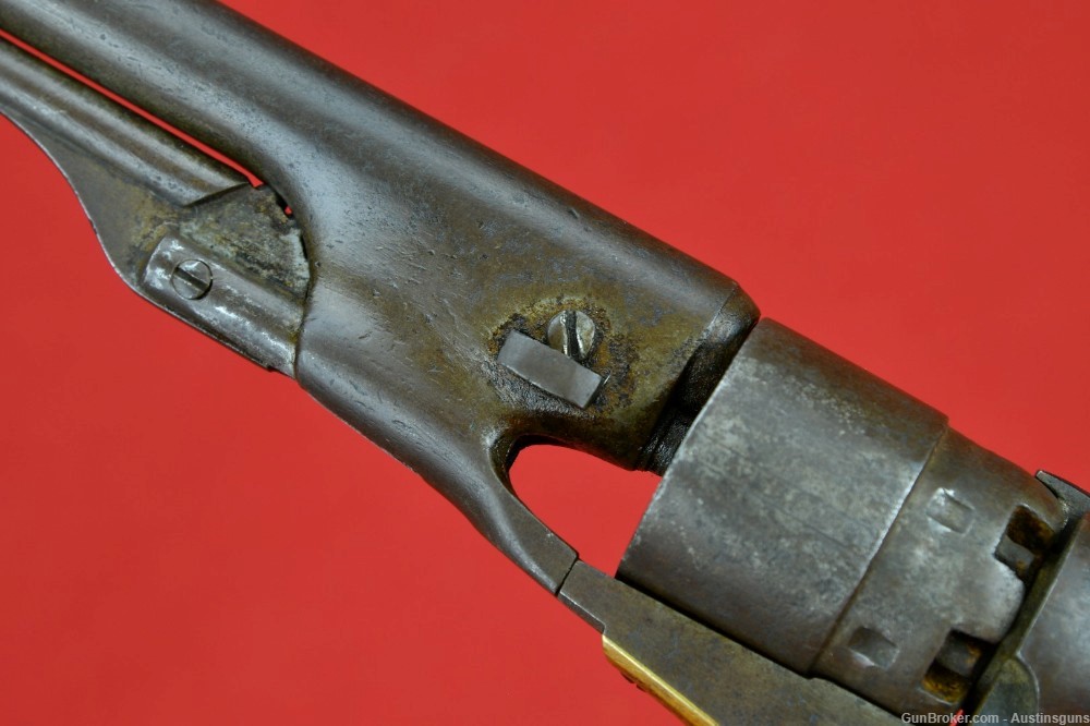 EARLY 4-SCREW U.S. Issued Colt Model 1860 Percussion Pistol-img-12