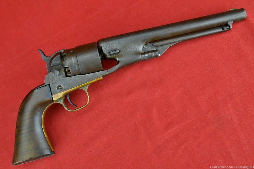 EARLY 4-SCREW U.S. Issued Colt Model 1860 Percussion Pistol-img-1
