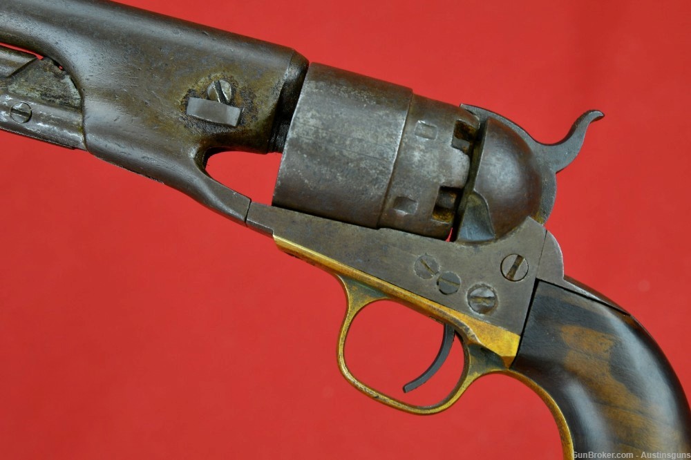 EARLY 4-SCREW U.S. Issued Colt Model 1860 Percussion Pistol-img-2