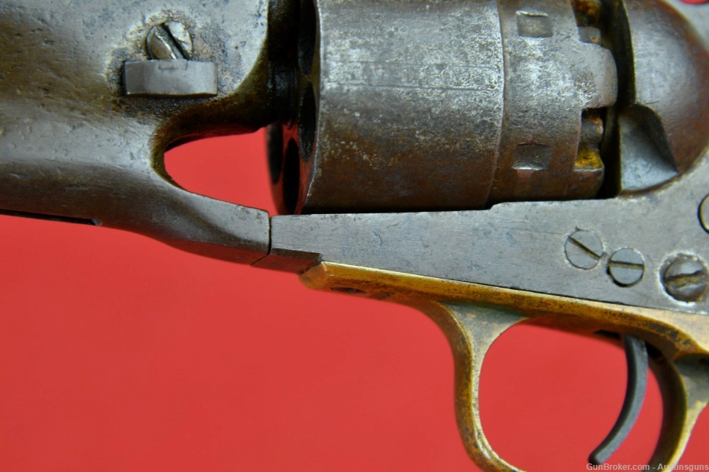 EARLY 4-SCREW U.S. Issued Colt Model 1860 Percussion Pistol-img-8
