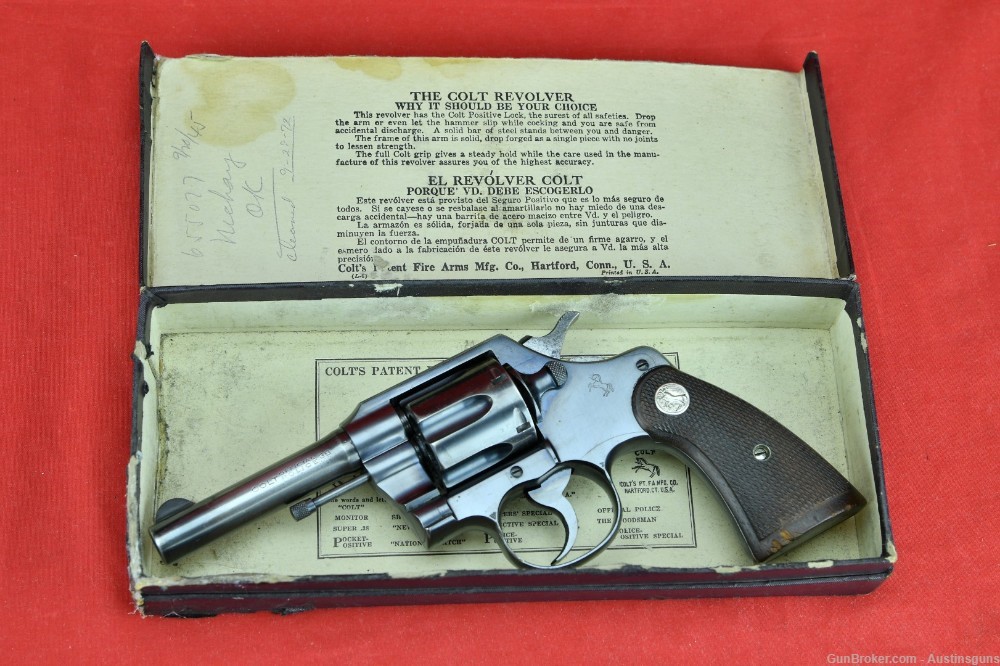 WW2 Era Colt Official Police - .38 Special - *W/ Orig. Box*-img-5