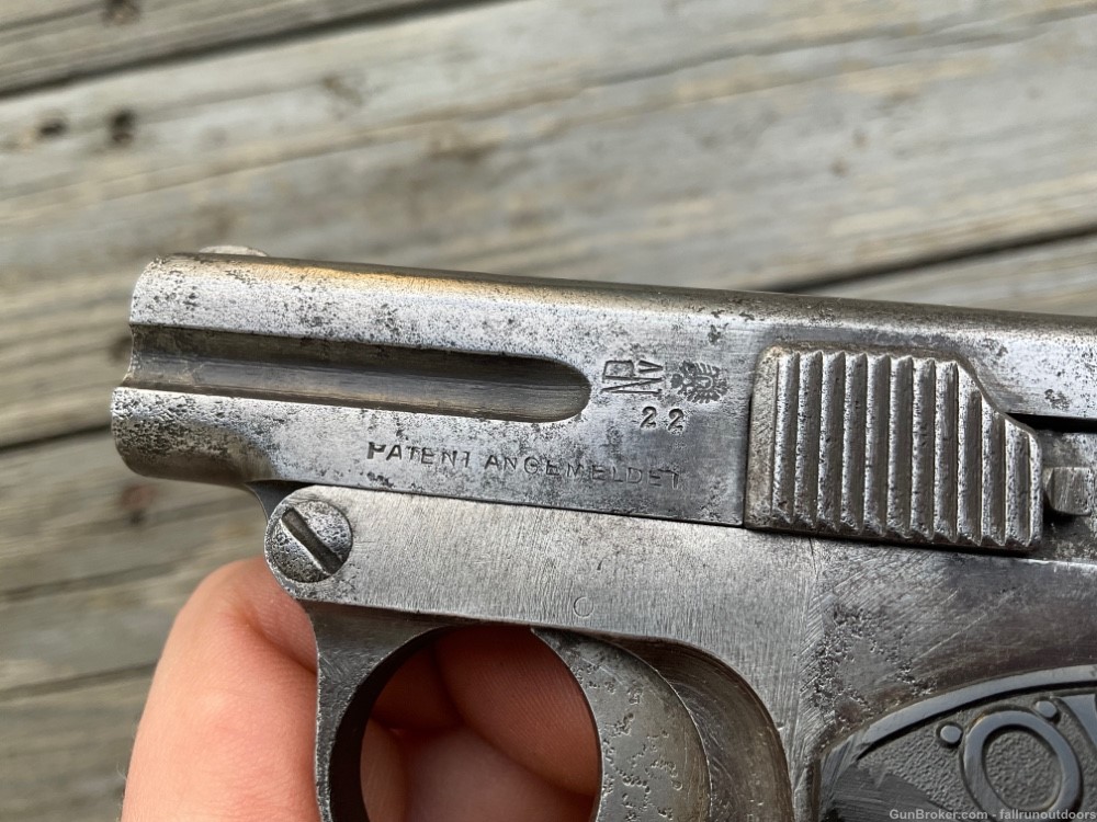 Austrian OWA Pocket Pistol 6.35 25 ACP Made 1922 C&R AS IS READ DESCRIPTION-img-8