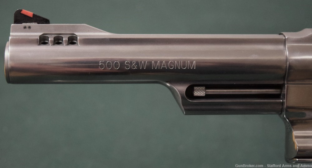 S&W 500 X-Frame 500 S&W Magnum 6 1/2" Hogue Stainless 163565 Clean! LNIB-img-6