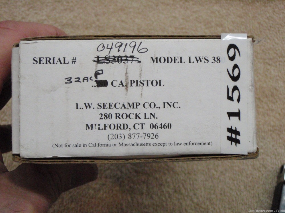 L.W. Seecamp Small Semi Auto 32 acp pistol w/ Seecamp RED Laser-img-18