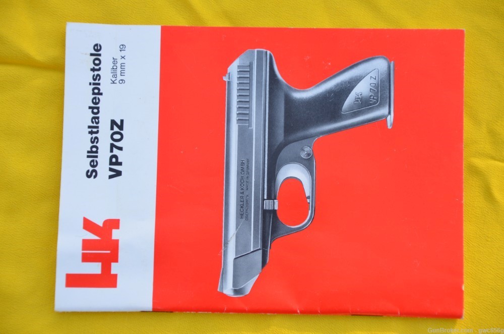 H&K VP70z 9mm pistol near mint with original factory papers and target-img-19