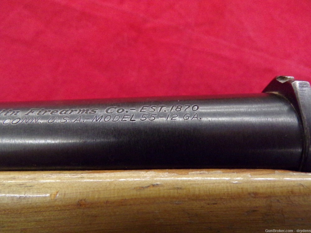Marlin Model 55 12ga 28" Barrel Original Goose Gun w/ rare stock-img-8