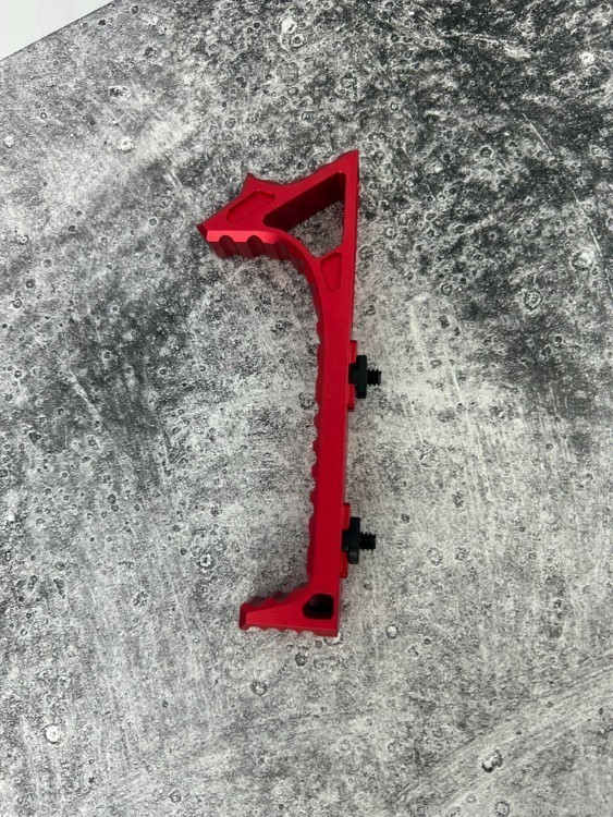 Angled Grip MLOK AR15 Ambidextrous Butterfly Charging Handle RED-img-4