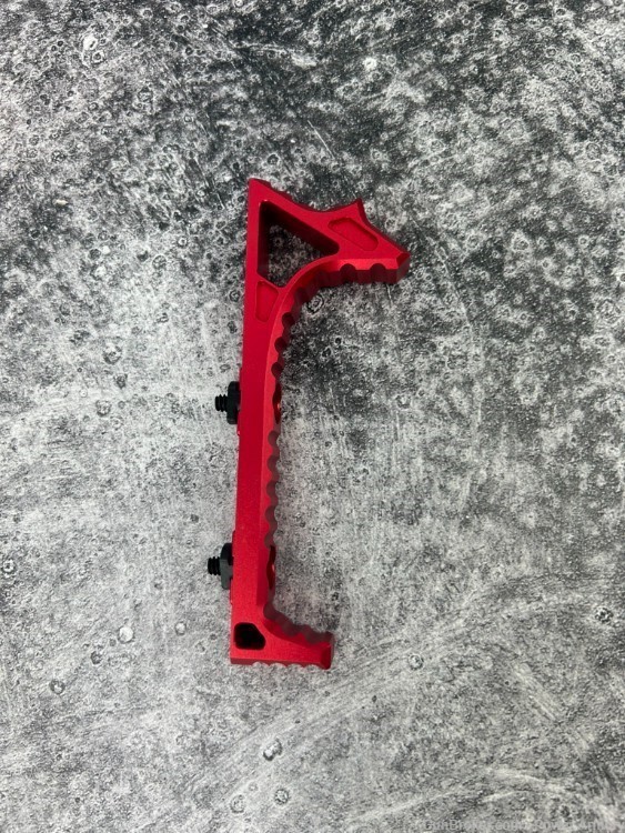 Angled Grip MLOK AR15 Ambidextrous Butterfly Charging Handle RED-img-1