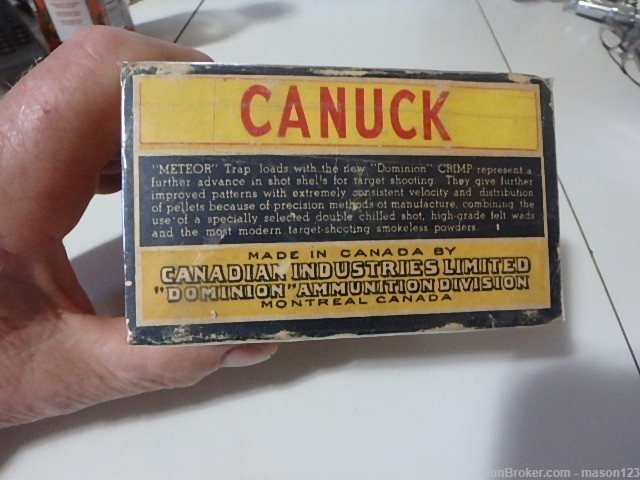 FULL 12 GA CANUCK DUCK AND BLUE ROCK BOX IN A SKEET BOX 9 SHOT-img-3