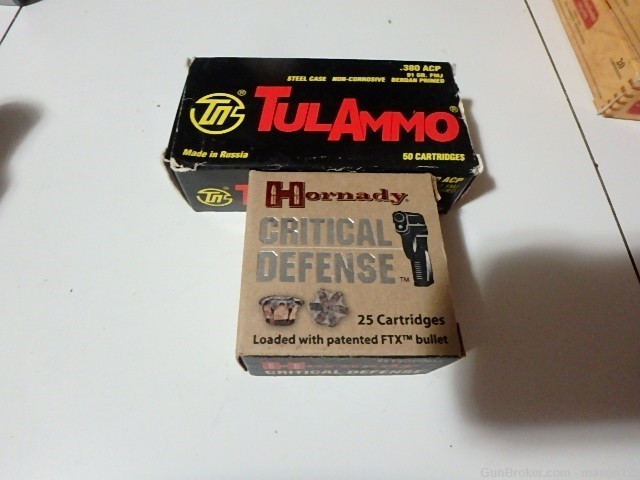 75 RDS OF HORNADY AND WOLF 380 AMMO-img-0