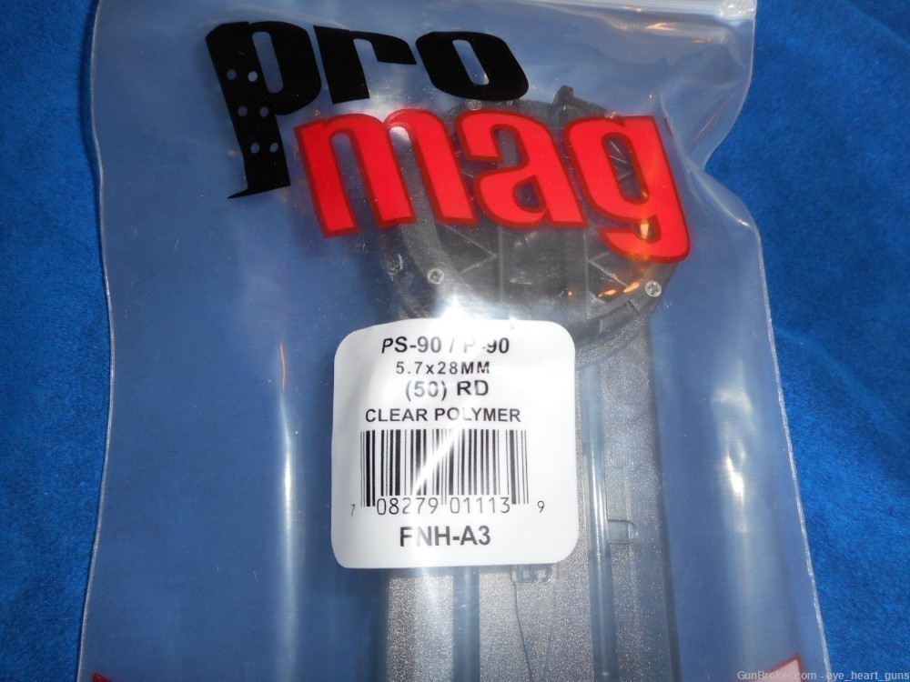 FN PS90 P90 50rd Magazine. Lot of five (5). New in package 5.7x28 ProMag -img-2