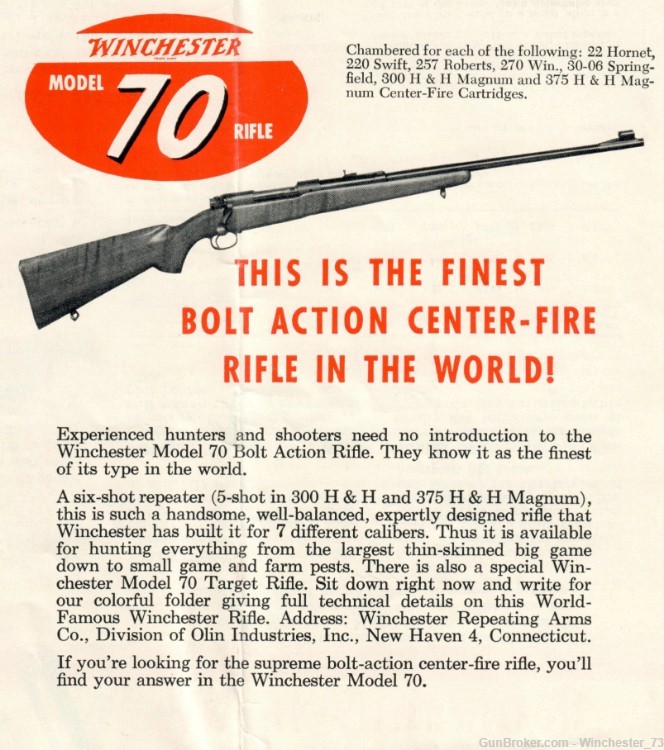 Winchester 70 pre 64 220 Swift PRE WAR 1937 4 digit SN C&R RARE -img-57