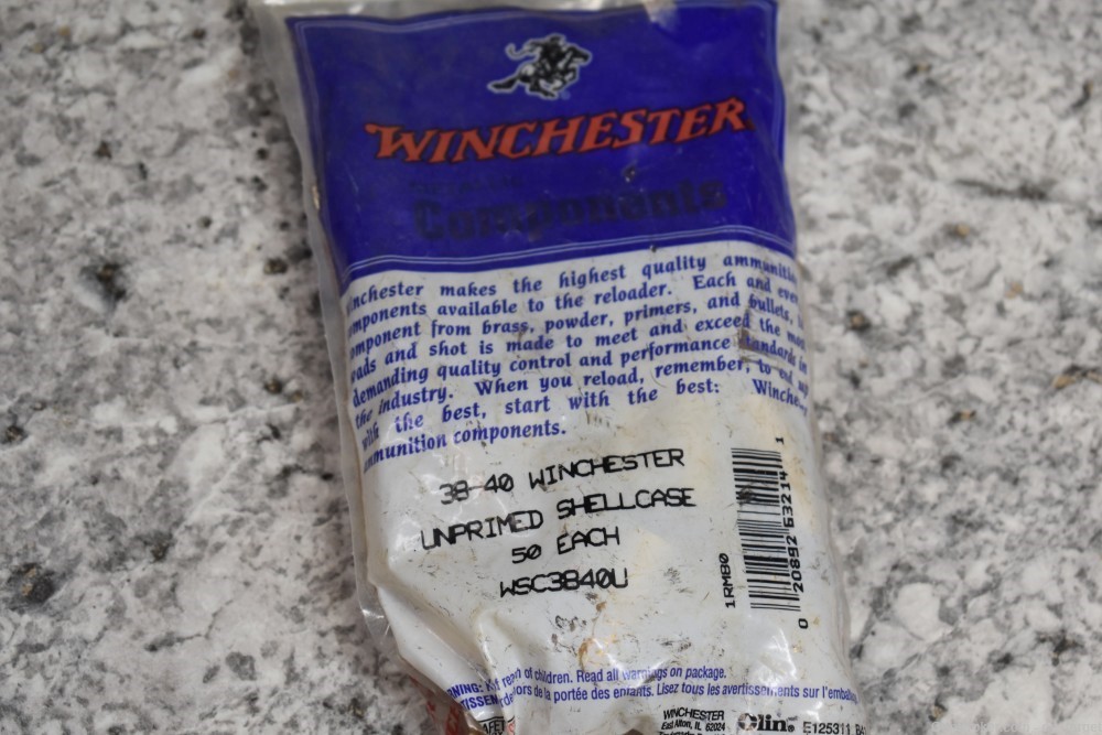 Winchester 50 pc Bag 38-40 Win Brass NOS-img-0