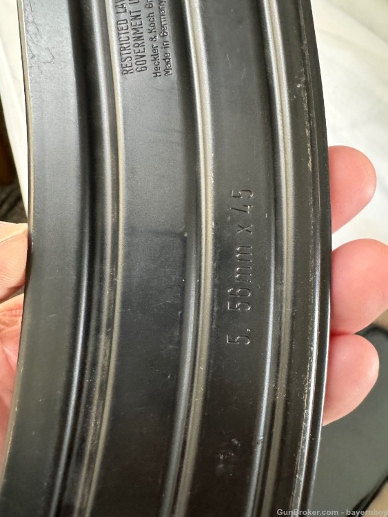 H&K Hecker & Koch AR-15 magazine LE 5.56 x45 1994 date RARE made in Germany-img-2