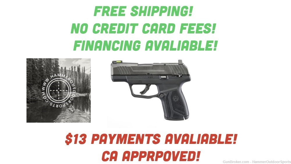  Ruger CA Approved MAX-9 Handgun 9mm Luger 10rd Magazines(2) 3.20" Barrel-img-0