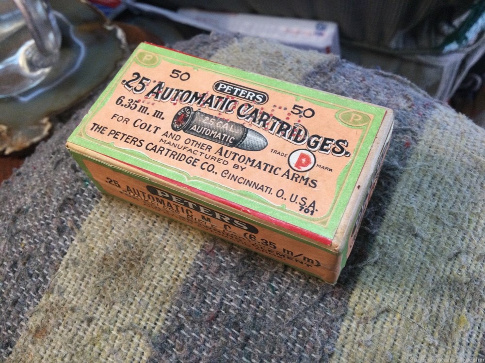 Peters .25 Automatic Cartridges (Unopened Box) Free Shipping-img-0