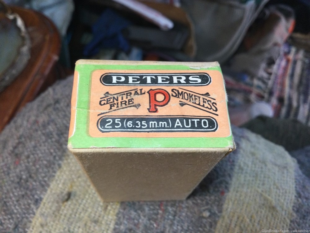 Peters .25 Automatic Cartridges (Unopened Box) Free Shipping-img-5