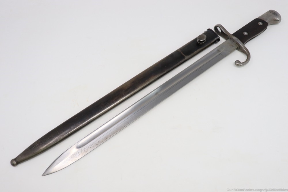 1909 ARGENTINE MAUSER 7.65mm BAYONET WITH MATCHING NUMBERED SCABBARD-img-1