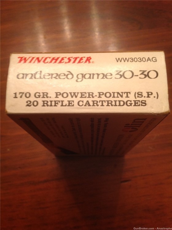 Winchester Antlered Game 30-30 ammunition 170 grain SP ammo-img-5