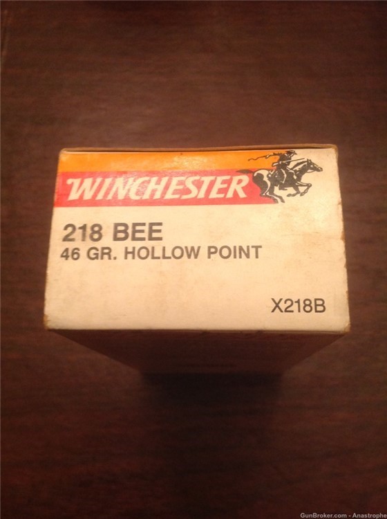 Winchester 218 Bee 46 gr. HP ammunition ammo-img-0