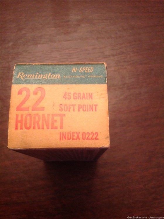 Vintage Remington 22 Hornet ammunition ammo-img-0