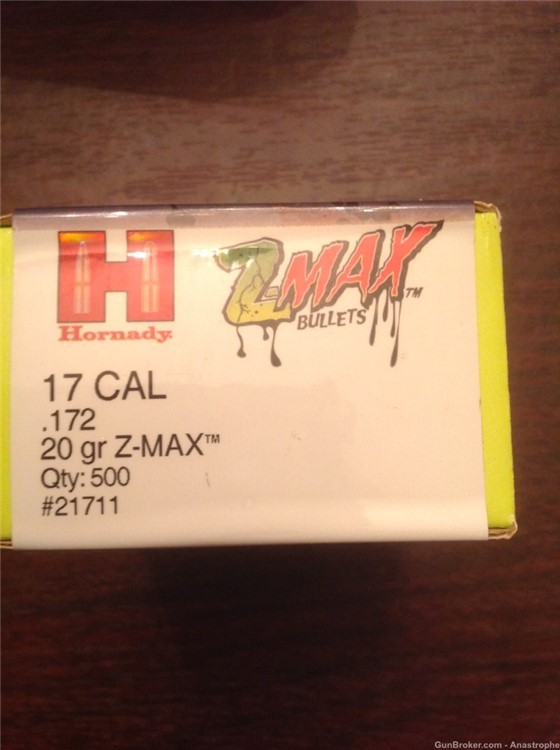 Hornady Z-Max 17 Caliber bullets-img-1