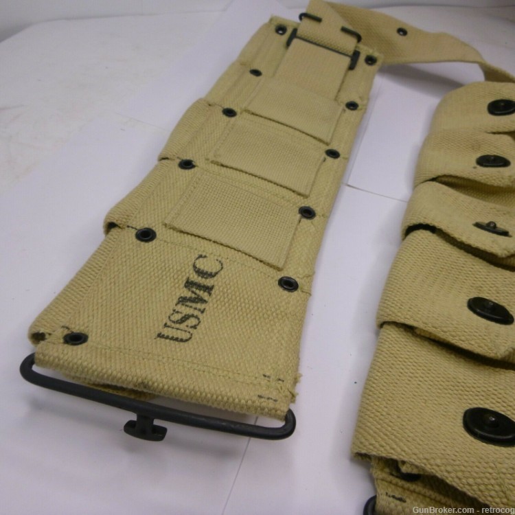 USMC Ammunition Belt for M1911 45 Caliber Pistol Magazines-img-0