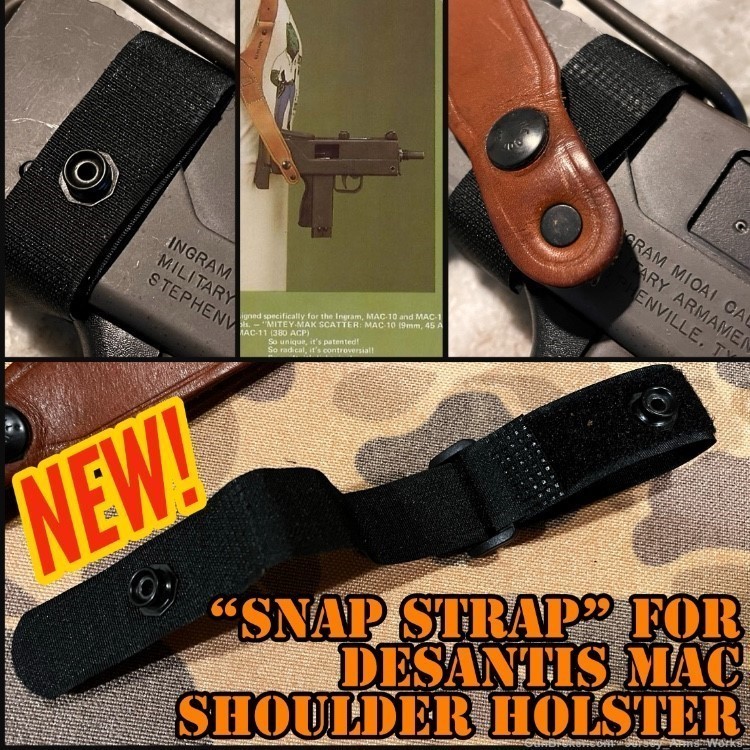 “SNAP STRAP” for DeSantis MAC-10 MAC-11 Shoulder Holster M10 Cobray M11-img-0