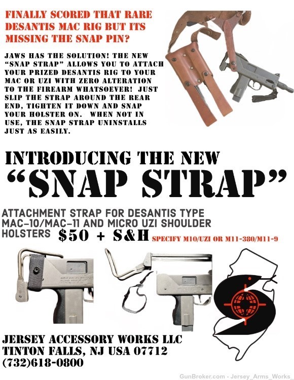 “SNAP STRAP” for DeSantis MAC-10 MAC-11 Shoulder Holster M10 Cobray M11-img-7