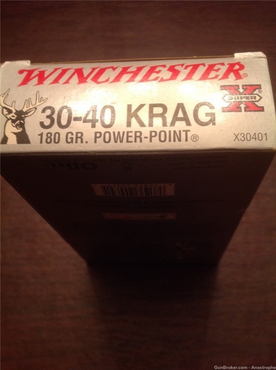  Winchester Super X Power Point 30-40 Krag ammunition ammo 180 grain-img-0