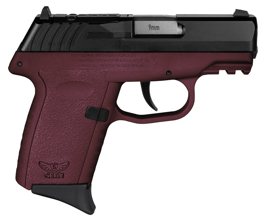SCCY Industries CPX-2 Gen3 RDR 9mm Luger Pistol 3.10 Crimson Red CPX2CBCRRD-img-0