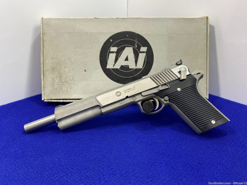 IAI Automag IV .45 Win Mag SS -HIGHLY COVETED MODEL- Seldom 8 5/8" Barrel-img-2