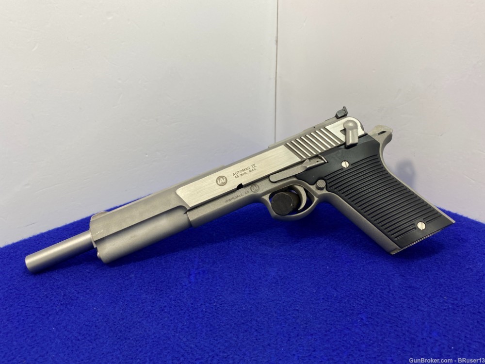 IAI Automag IV .45 Win Mag SS -HIGHLY COVETED MODEL- Seldom 8 5/8" Barrel-img-6