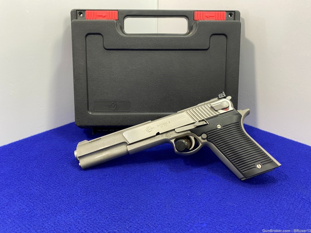 AMT Mark V .50AE Stainless 6 5/8" -COVETED SHORT PRODUCTION MODEL-Desirable-img-3