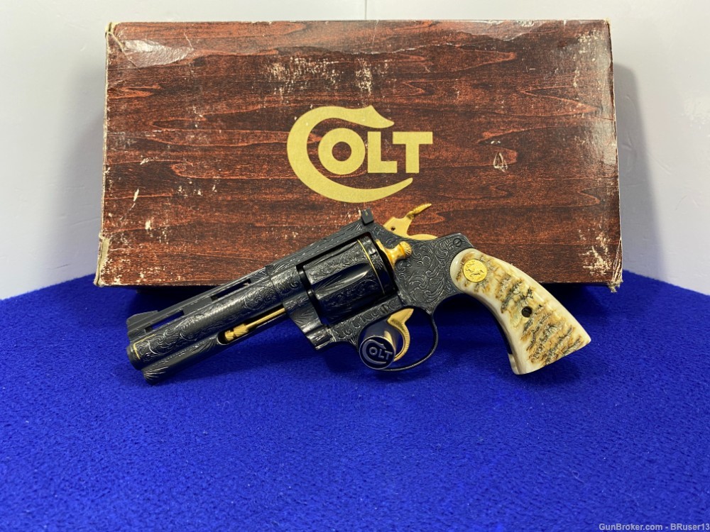 1968 Colt Diamondback -MASTER ENGRAVED w/ GOLD ACCENTS- Phenomenal-img-3