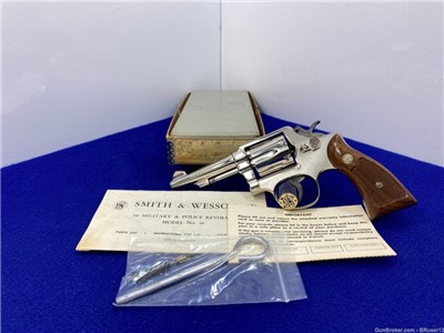 1968 Smith Wesson 10-5 .38 Spl 4" *GALVESTON TX Police Example* STUNNING