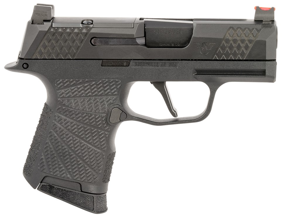Wilson Combat P365 9mm Luger Pistol 3.10 Black RMRcc Optic Cut SIGWCP3659BA-img-0