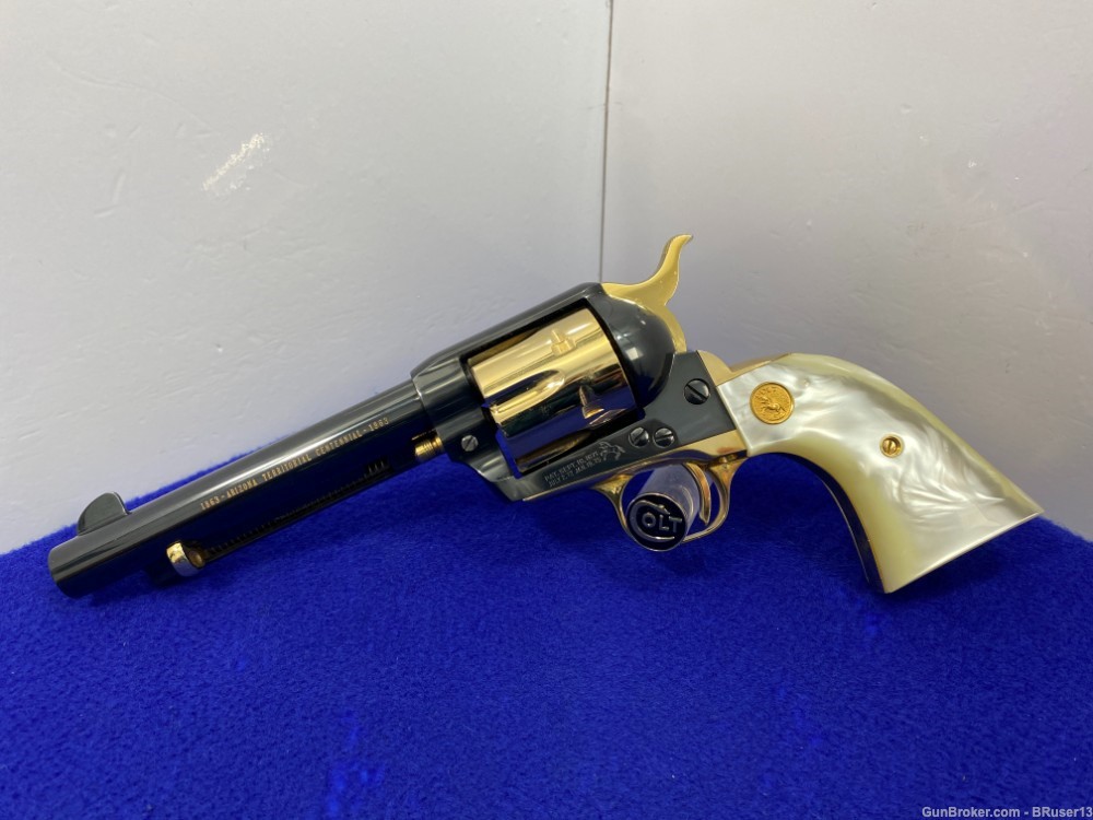1963 Colt SAA .45 Colt Blue 5.5" *RARE ARIZONA TERRITORIAL CENTENNIAL*-img-3