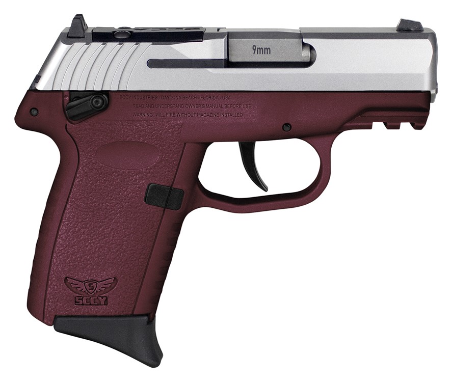 SCCY Industries CPX-1 Gen3 RDR 9mm Luger Pistol 3.10 Crimson Red CPX1TTCRRD-img-0