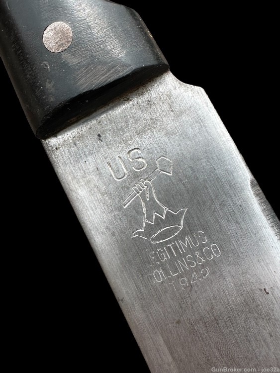 WW2 US Machete Legitimus & Collins Co. 1942 with Scabbard WWII knife dagger-img-2