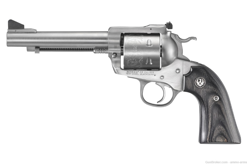 Ruger New Model Blackhawk Convertible .45 Colt/.45 ACP 5.5" Stainless 0472-img-2