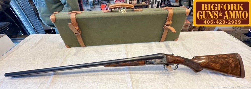 Stunning Parker Bros. Shotgun DHE 12 gauge 30” w/ case!-img-0