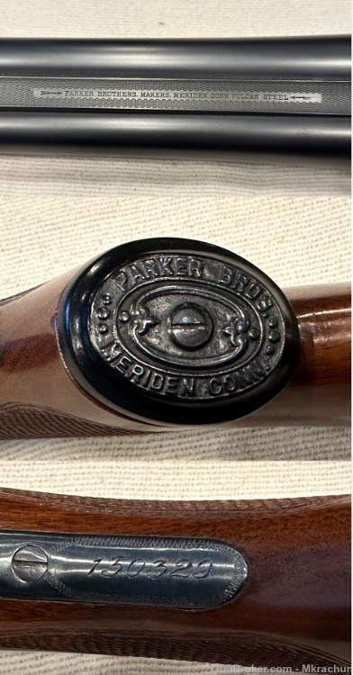 Parker Bros SXS 12 ga Excellent shotgun w/ orig case!-img-7