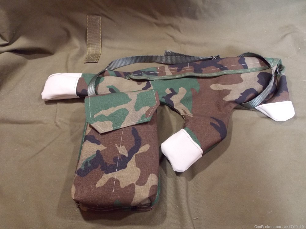Custom folding stock AK-47 UF/ SF camo drop case w/ matching RPK mag pouch-img-0