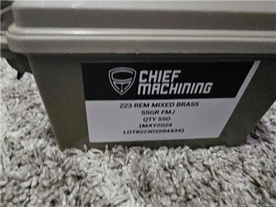 Chief Machining Ammo 223 55gr 550
